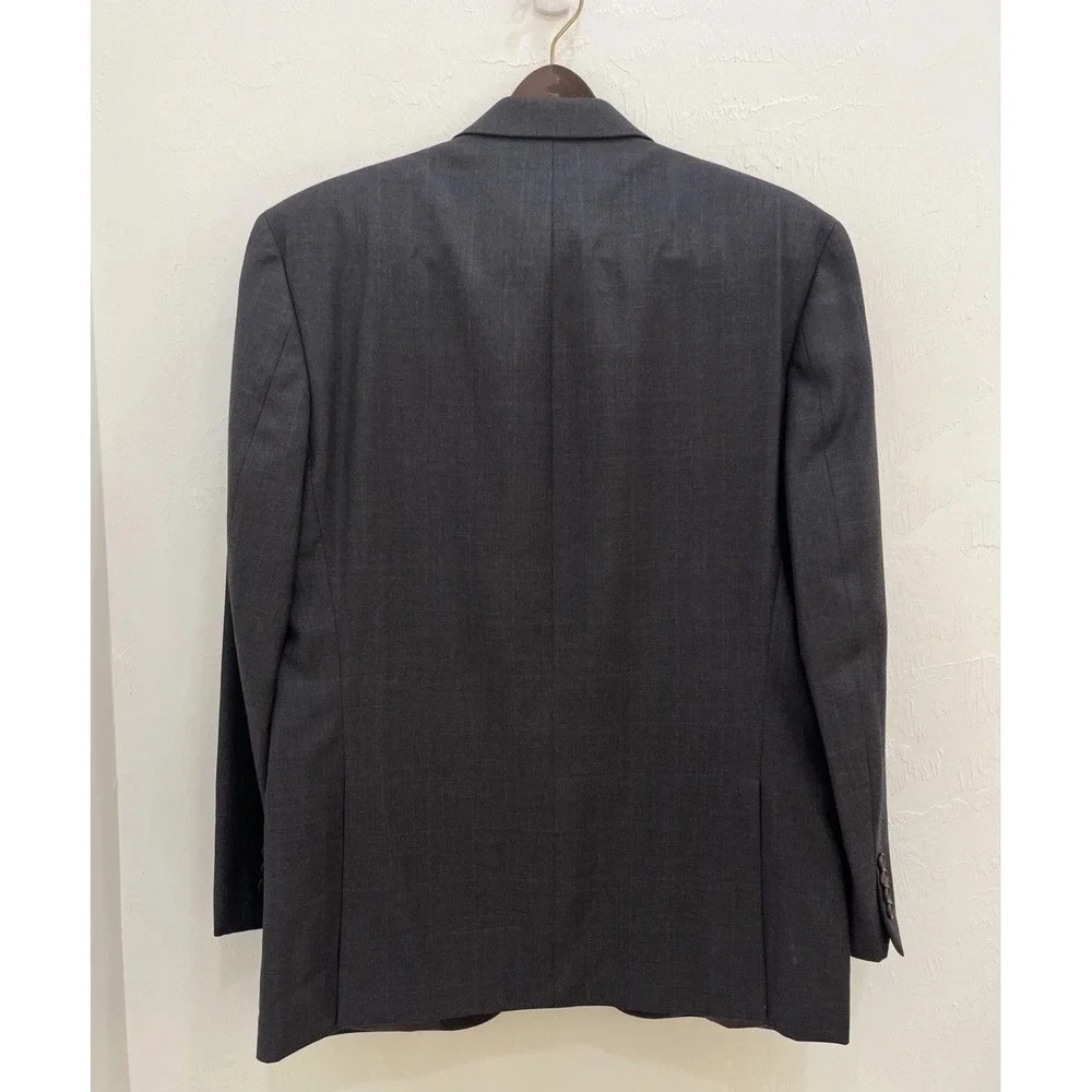 Lauren Ralph Lauren Blazer Men 42R Gray Good 100% Wool‎ 2-Button Sport Coat